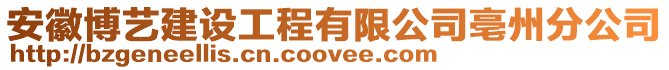 安徽博藝建設(shè)工程有限公司亳州分公司