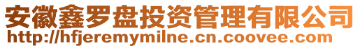 安徽鑫羅盤投資管理有限公司