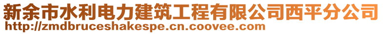 新余市水利電力建筑工程有限公司西平分公司