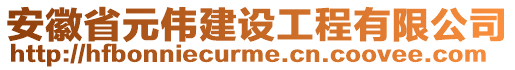 安徽省元偉建設(shè)工程有限公司