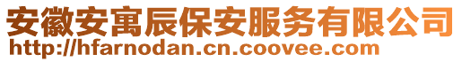 安徽安寓辰保安服務有限公司