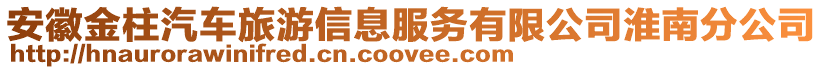 安徽金柱汽車旅游信息服務(wù)有限公司淮南分公司