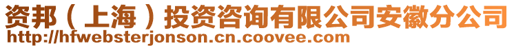 資邦（上海）投資咨詢(xún)有限公司安徽分公司