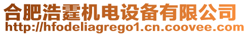合肥浩霆機(jī)電設(shè)備有限公司