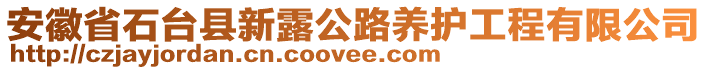 安徽省石臺縣新露公路養(yǎng)護工程有限公司