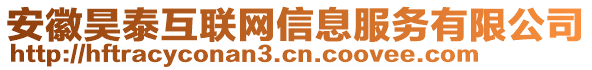 安徽昊泰互聯(lián)網(wǎng)信息服務(wù)有限公司