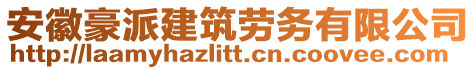 安徽豪派建筑勞務(wù)有限公司