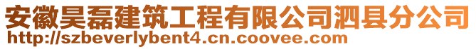 安徽昊磊建筑工程有限公司泗縣分公司