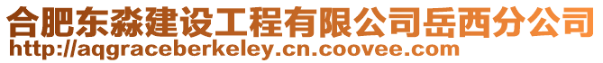 合肥東淼建設(shè)工程有限公司岳西分公司