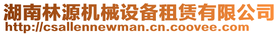 湖南林源機(jī)械設(shè)備租賃有限公司