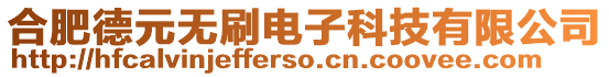 合肥德元無刷電子科技有限公司