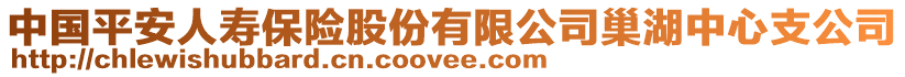 中國平安人壽保險股份有限公司巢湖中心支公司