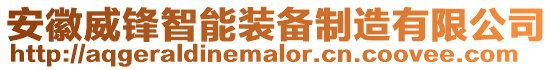 安徽威鋒智能裝備制造有限公司