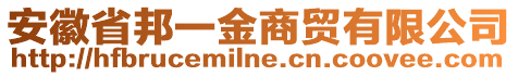 安徽省邦一金商貿(mào)有限公司