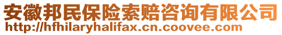 安徽邦民保險索賠咨詢有限公司