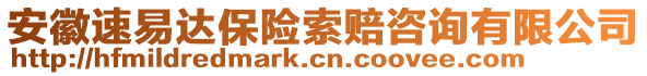 安徽速易達(dá)保險索賠咨詢有限公司