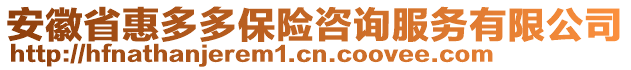 安徽省惠多多保險咨詢服務(wù)有限公司