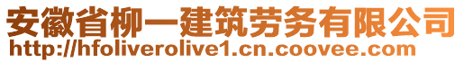 安徽省柳一建筑勞務(wù)有限公司