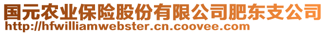 國(guó)元農(nóng)業(yè)保險(xiǎn)股份有限公司肥東支公司