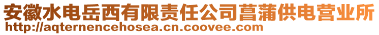 安徽水电岳西有限责任公司菖蒲供电营业所