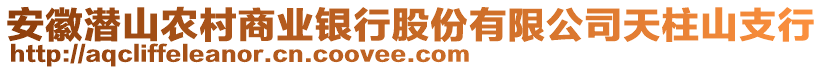 安徽潛山農(nóng)村商業(yè)銀行股份有限公司天柱山支行