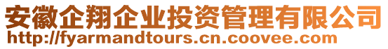 安徽企翔企業(yè)投資管理有限公司