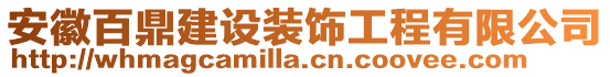 安徽百鼎建設(shè)裝飾工程有限公司