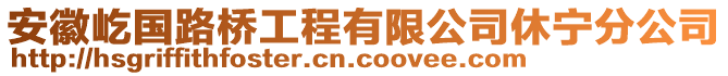 安徽屹國路橋工程有限公司休寧分公司