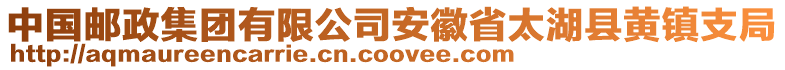 中國(guó)郵政集團(tuán)有限公司安徽省太湖縣黃鎮(zhèn)支局