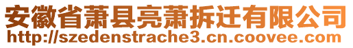 安徽省萧县亮萧拆迁有限公司