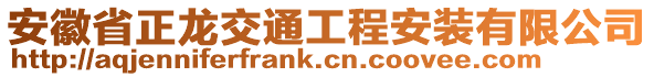 安徽省正龍交通工程安裝有限公司