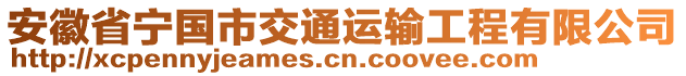 安徽省寧國市交通運輸工程有限公司