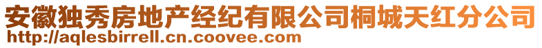 安徽獨秀房地產(chǎn)經(jīng)紀有限公司桐城天紅分公司