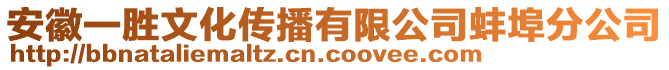 安徽一勝文化傳播有限公司蚌埠分公司