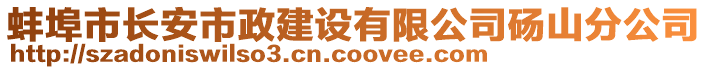 蚌埠市長安市政建設有限公司碭山分公司