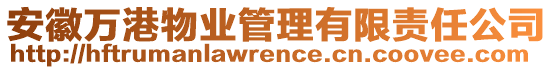 安徽萬港物業(yè)管理有限責(zé)任公司