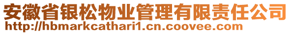 安徽省銀松物業(yè)管理有限責任公司