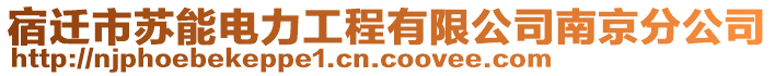 宿迁市苏能电力工程有限公司南京分公司