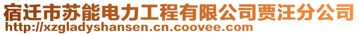 宿遷市蘇能電力工程有限公司賈汪分公司