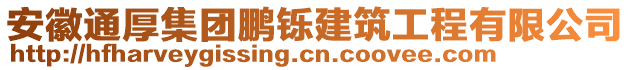 安徽通厚集團(tuán)鵬鑠建筑工程有限公司