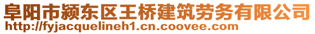 阜陽市潁東區(qū)王橋建筑勞務(wù)有限公司