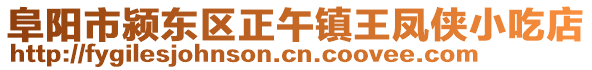 阜陽市潁東區(qū)正午鎮(zhèn)王鳳俠小吃店