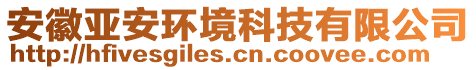 安徽亞安環(huán)境科技有限公司