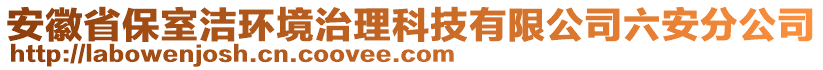 安徽省保室潔環(huán)境治理科技有限公司六安分公司