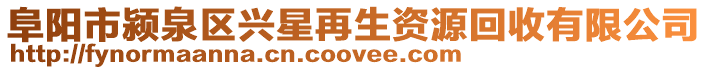 阜陽市潁泉區(qū)興星再生資源回收有限公司