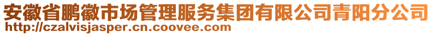 安徽省鵬徽市場管理服務(wù)集團(tuán)有限公司青陽分公司