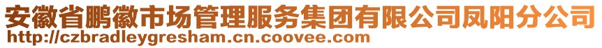 安徽省鵬徽市場管理服務(wù)集團(tuán)有限公司鳳陽分公司