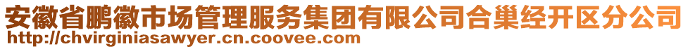 安徽省鵬徽市場管理服務(wù)集團(tuán)有限公司合巢經(jīng)開區(qū)分公司