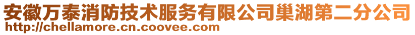 安徽万泰消防技术服务有限公司巢湖第二分公司