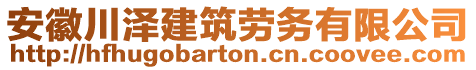 安徽川澤建筑勞務(wù)有限公司